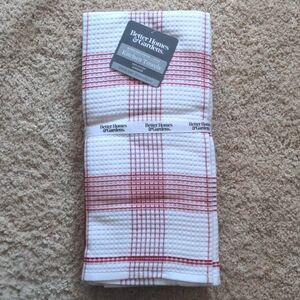 NWT Red Mark Cotton Waffle-Weave Dual Purpose Oversized Kitchen Towels